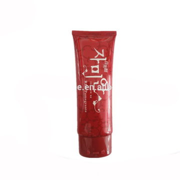 Tubo oval vermelho de empacotamento cosmético de 120ml para clarear o creme